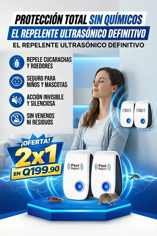 REPELENTE SONICO 2x1