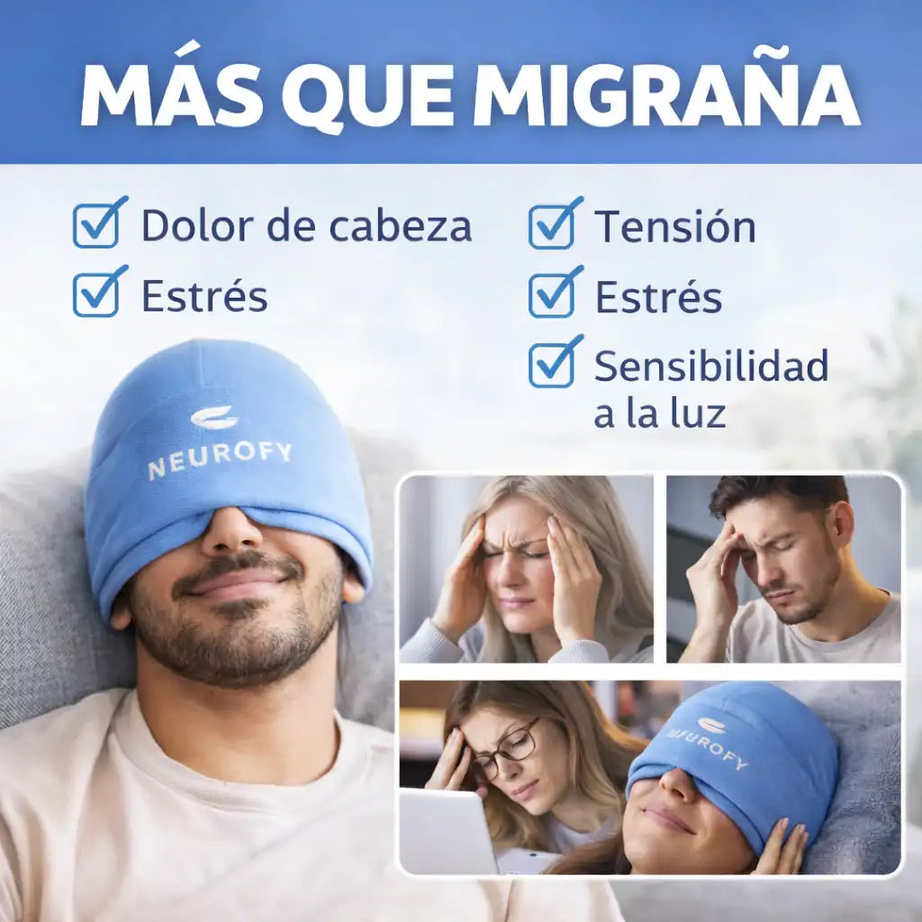 Gorro Terapéutico de Gel para Alivio de Migraña y Dolor de Cabeza