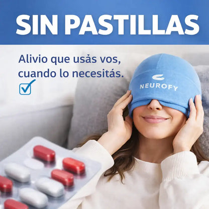 Gorro Terapéutico de Gel para Alivio de Migraña y Dolor de Cabeza