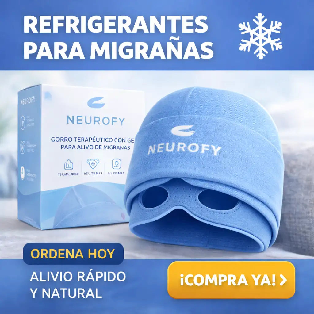 Gorro Terapéutico de Gel para Alivio de Migraña y Dolor de Cabeza
